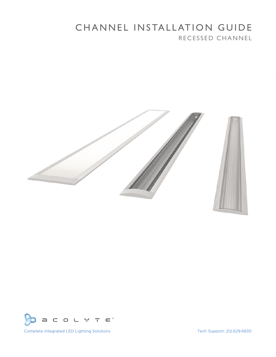 Acolyte RibbonLyte in Recessed Channel User Manual | 6 pages