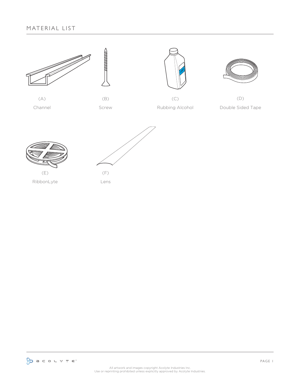 Acolyte RibbonLyte in Recessed Channel User Manual | Page 2 / 6