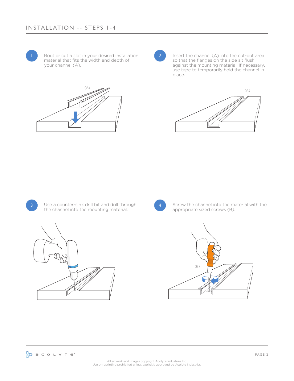 Acolyte RibbonLyte in Recessed Channel User Manual | Page 3 / 6