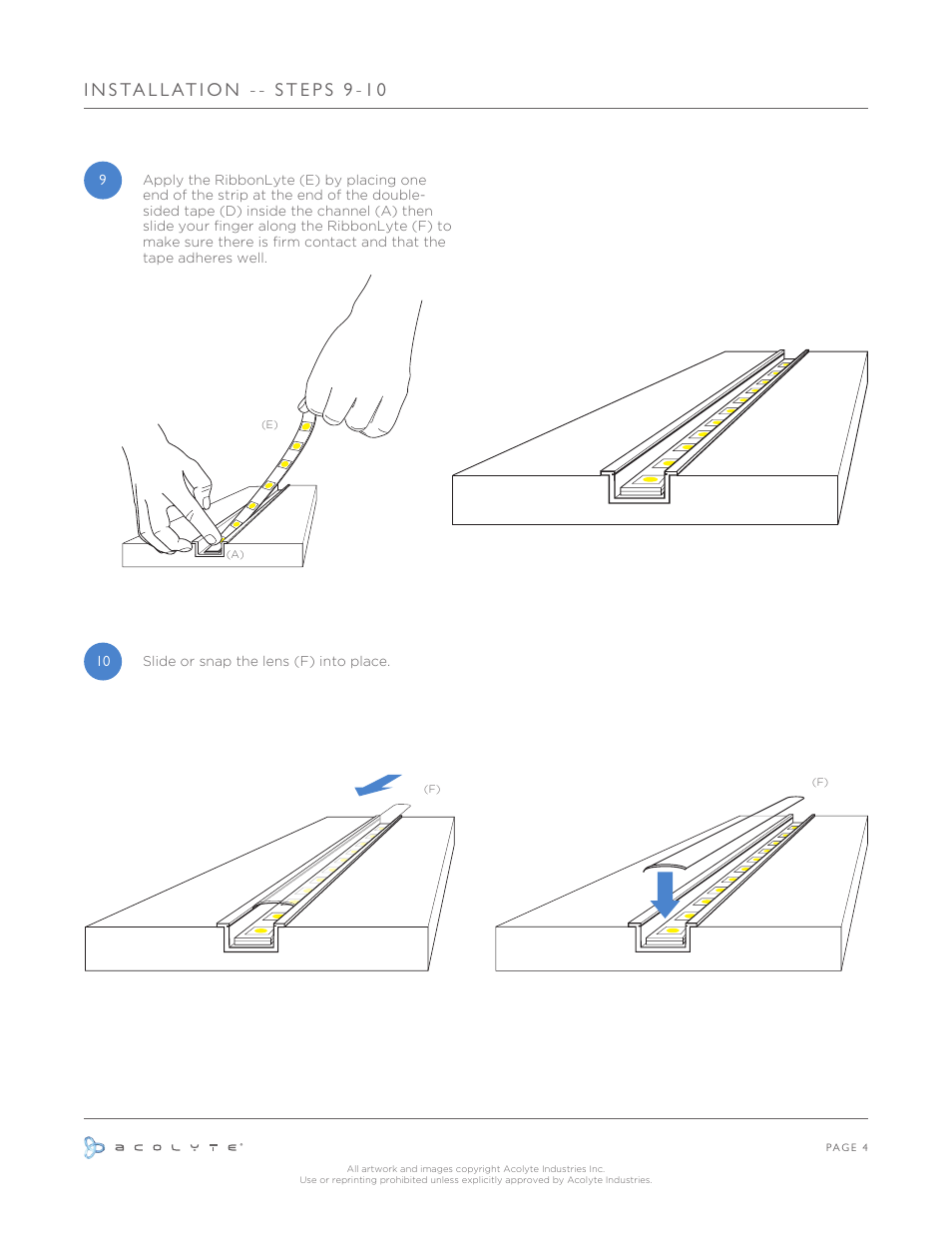 Acolyte RibbonLyte in Recessed Channel User Manual | Page 5 / 6