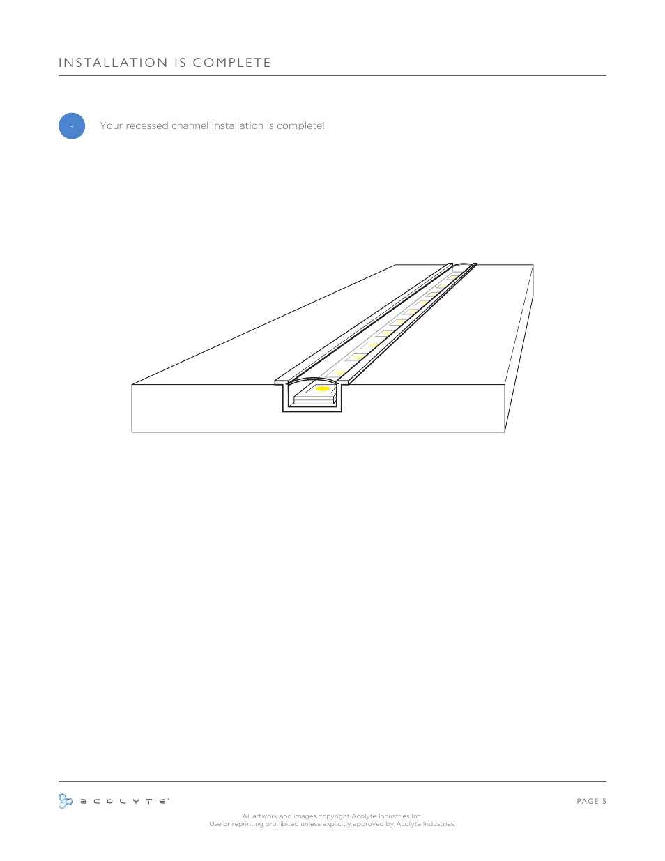 Acolyte RibbonLyte in Recessed Channel User Manual | Page 6 / 6