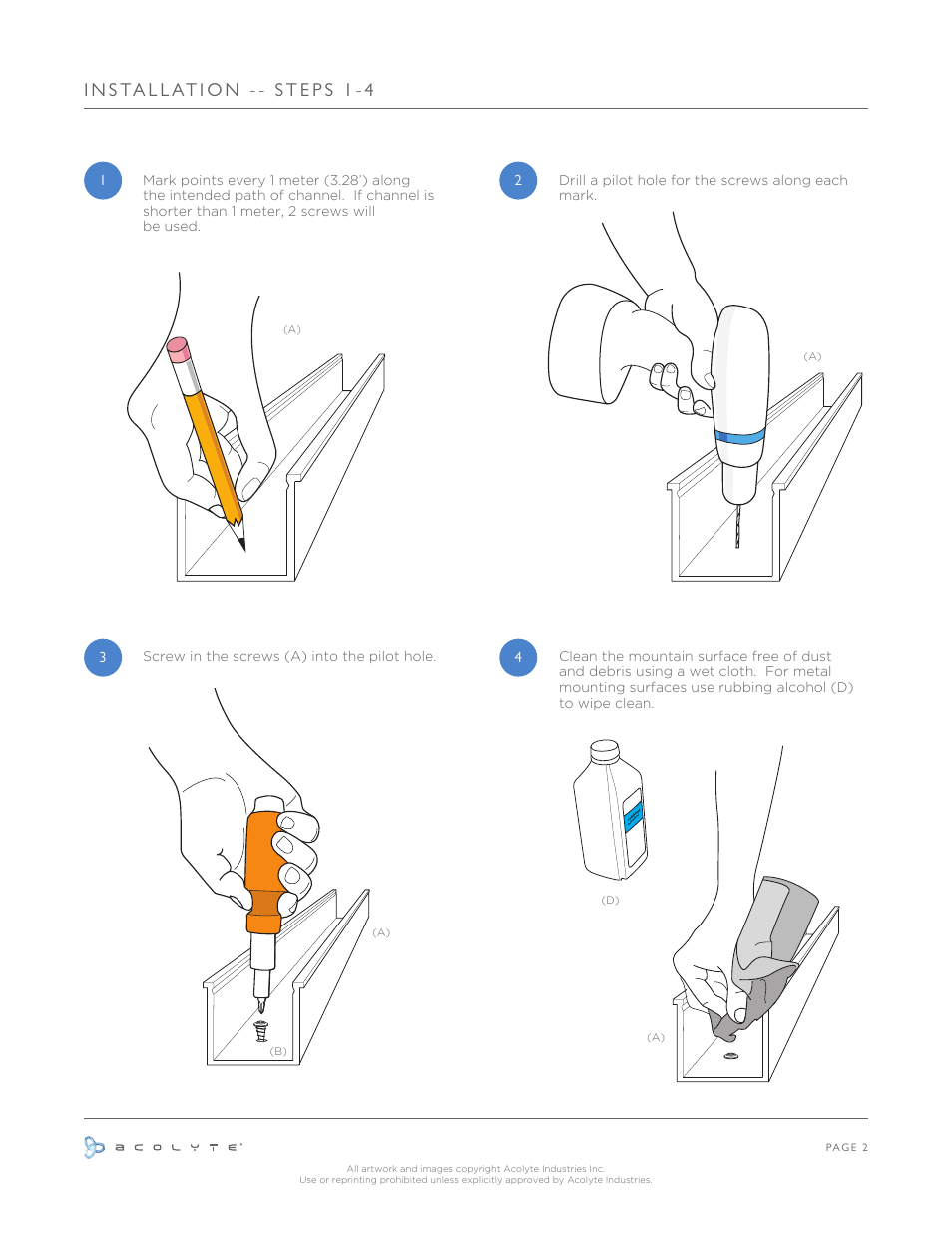 Acolyte RibbonLyte in Screwed-In Channel User Manual | Page 3 / 6