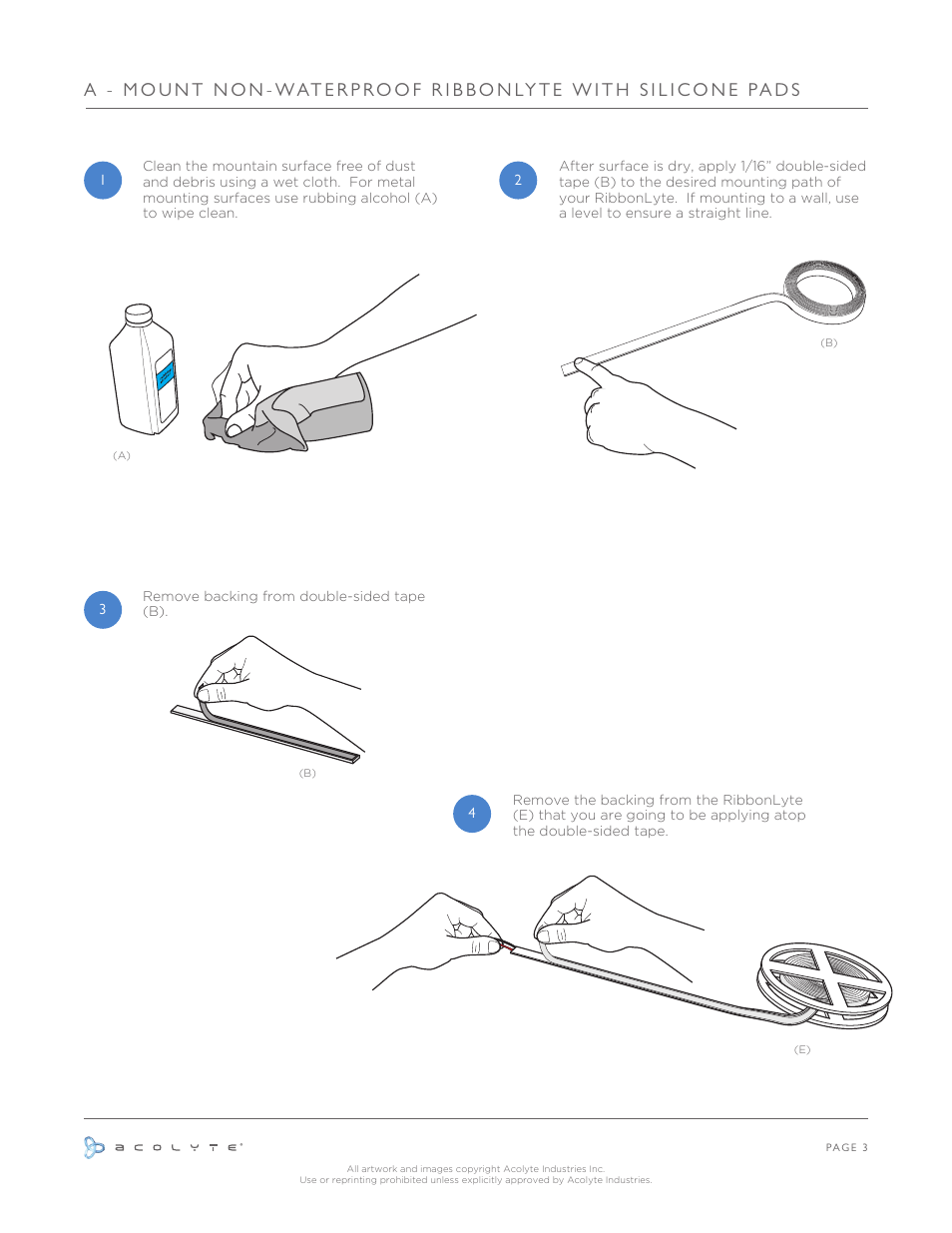 Acolyte RibbonLyte without Channel User Manual | Page 4 / 10