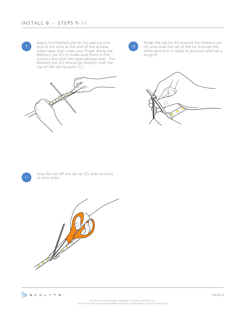 Acolyte RibbonLyte without Channel User Manual | Page 9 / 10