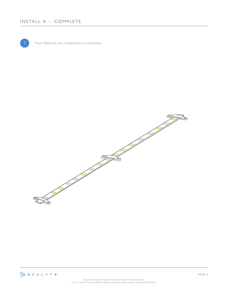 Acolyte Waterproof RibbonLyte without Channel User Manual | Page 5 / 9