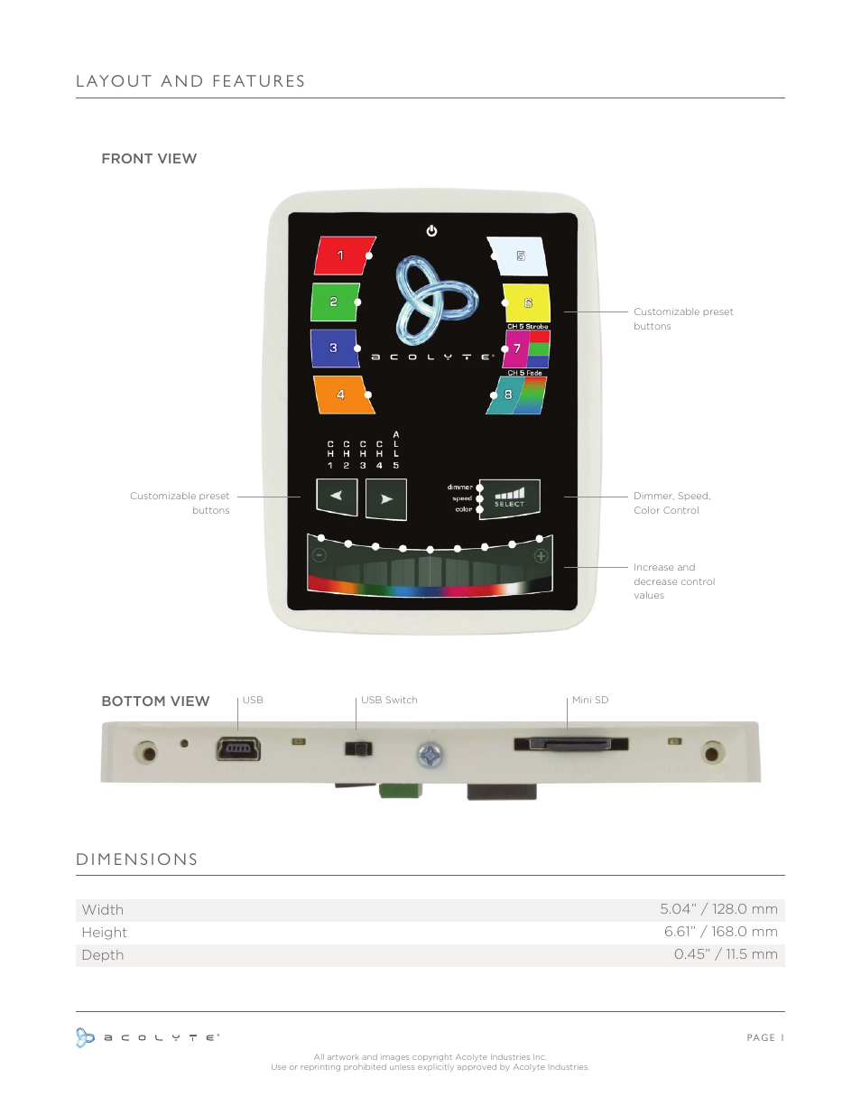 Acolyte DMX User Manual | Page 2 / 30