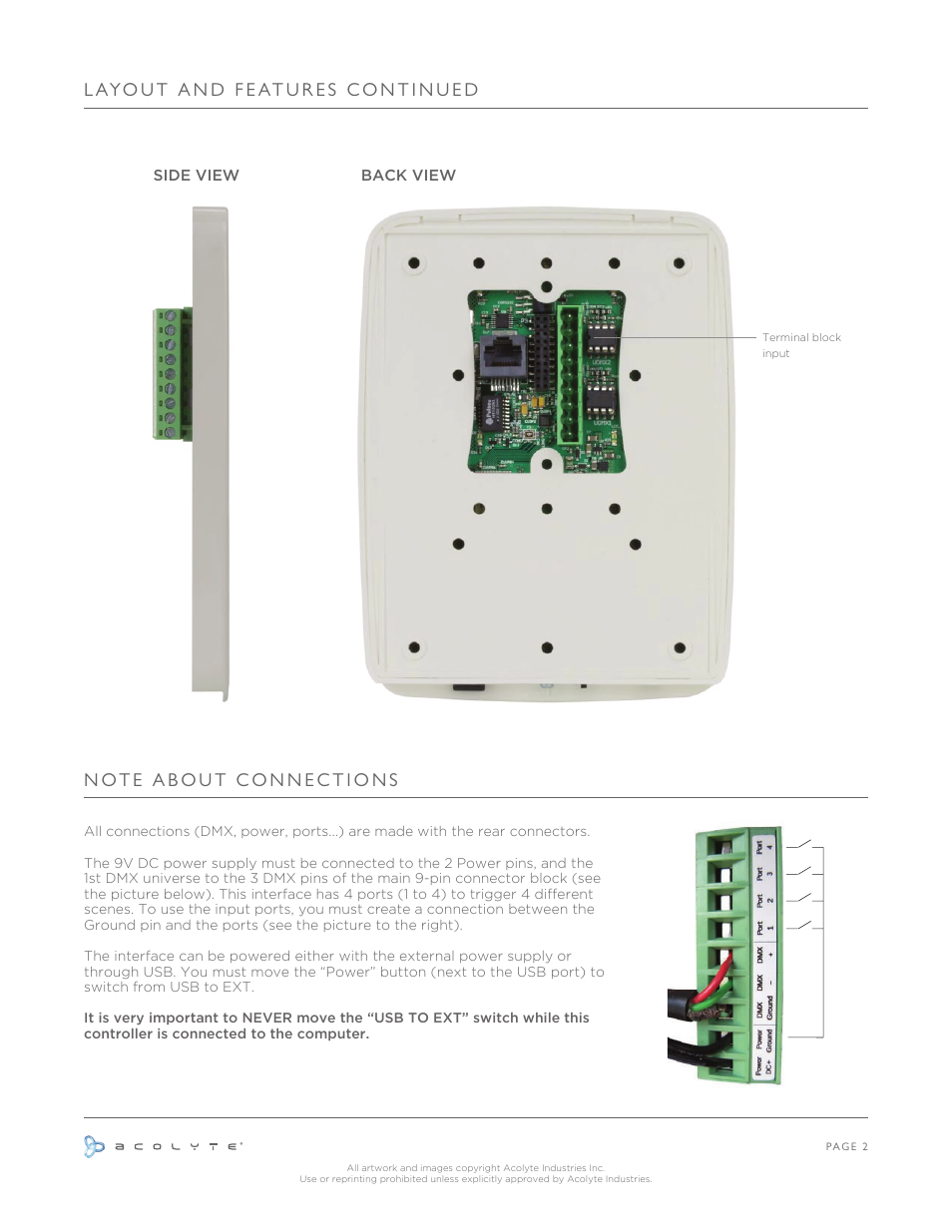 Acolyte DMX User Manual | Page 3 / 30