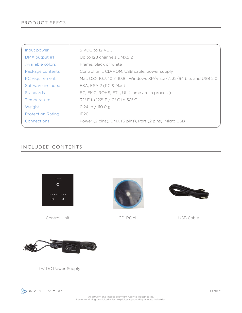 Acolyte DMX Mini User Manual | Page 3 / 5