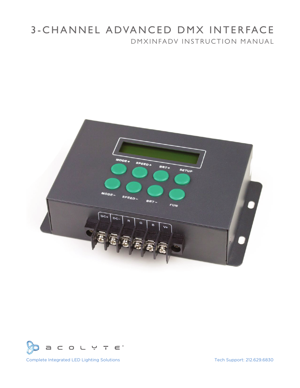 Acolyte DMX Advance User Manual | 13 pages