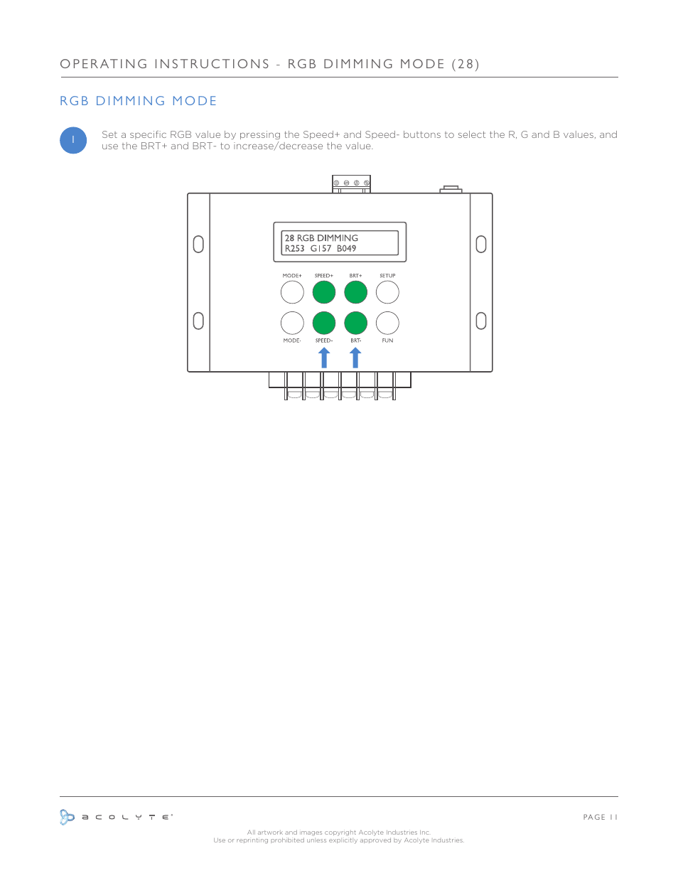 Acolyte DMX Advance User Manual | Page 12 / 13