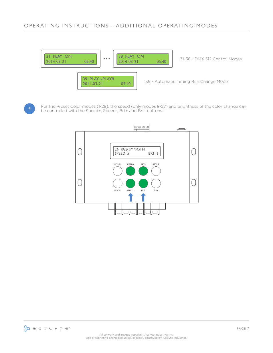Acolyte DMX Advance User Manual | Page 8 / 13