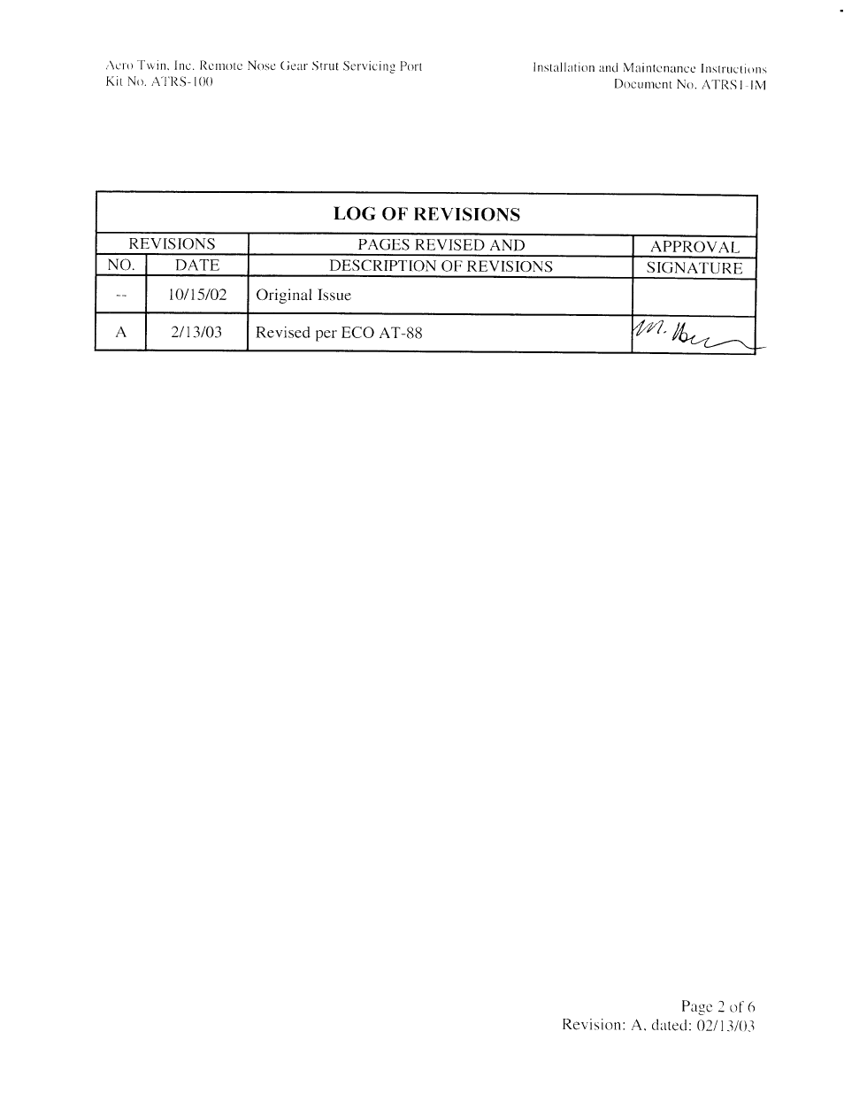 Aero Twin ATRS-100 User Manual | Page 2 / 6