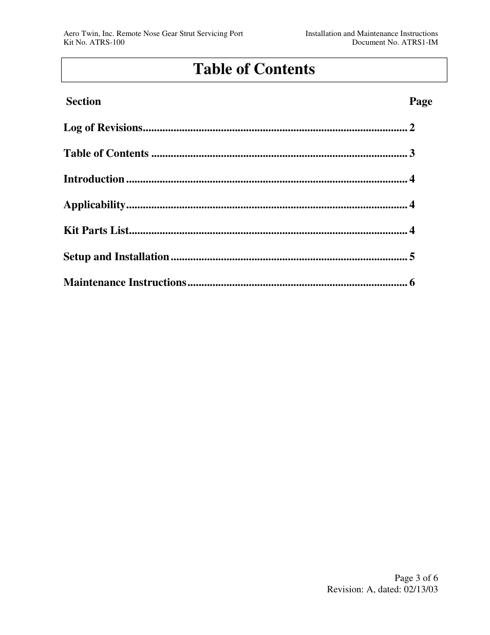 Aero Twin ATRS-100 User Manual | Page 3 / 6