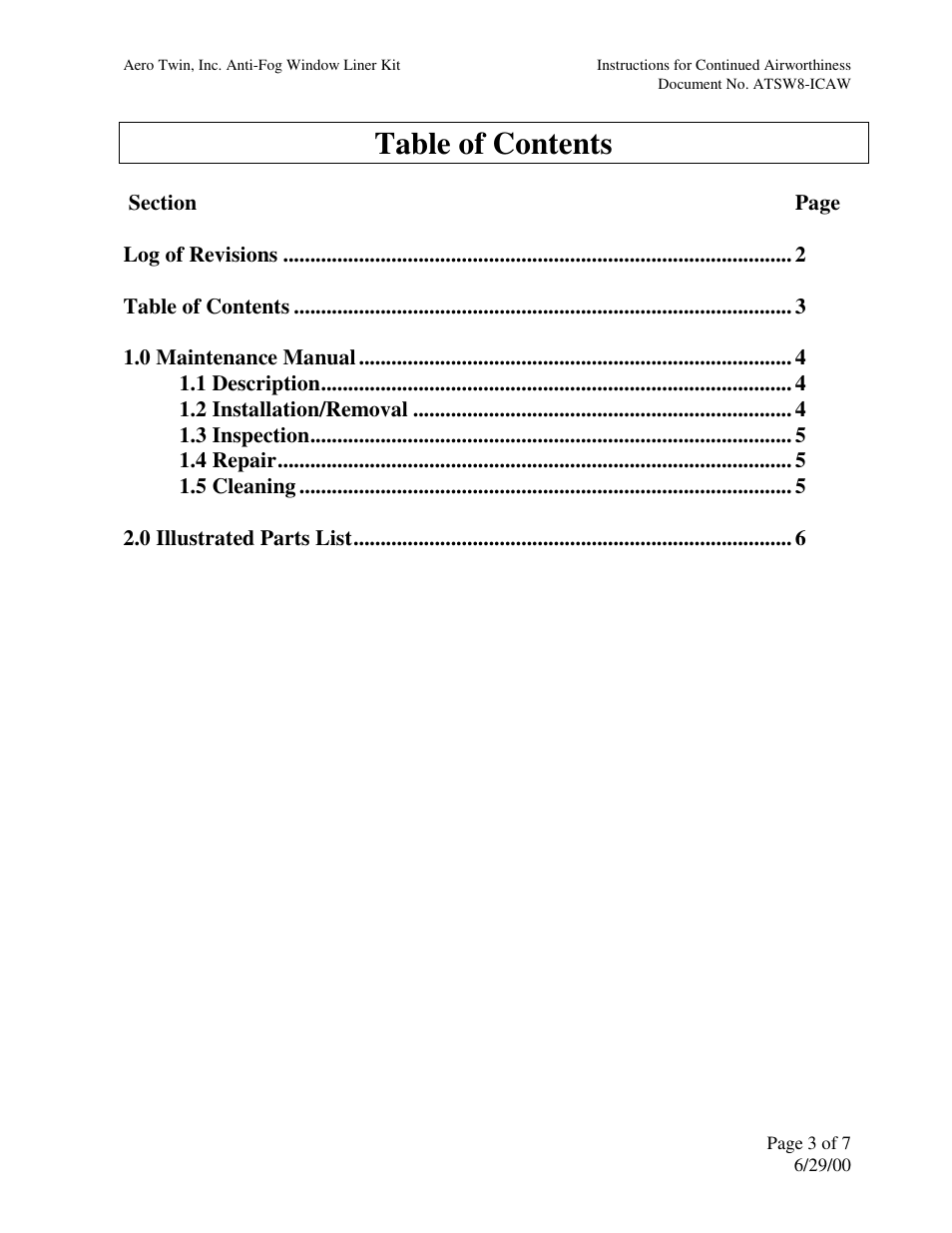 Aero Twin ATSW8-B User Manual | Page 3 / 7