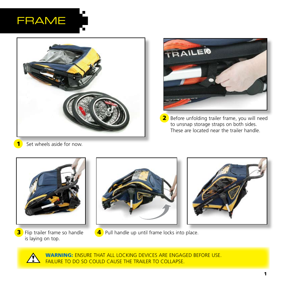 Frame | Baby Jogger Bicycle Accessories User Manual | Page 3 / 20