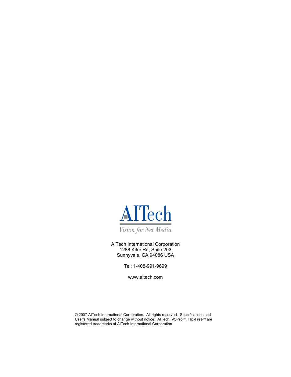AItech Web Cable Plus User Manual | Page 10 / 10