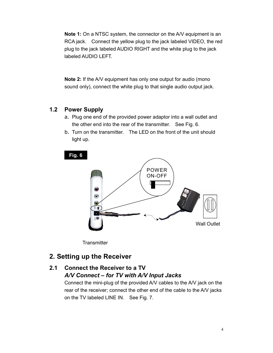 Setting up the receiver | AItech ProA/V Media Extender Mini User Manual | Page 5 / 11
