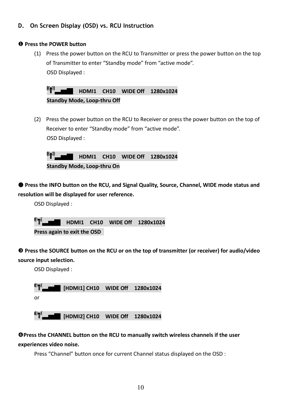 AItech ProA/V Media Extender - Wireless HDMI User Manual | Page 11 / 31