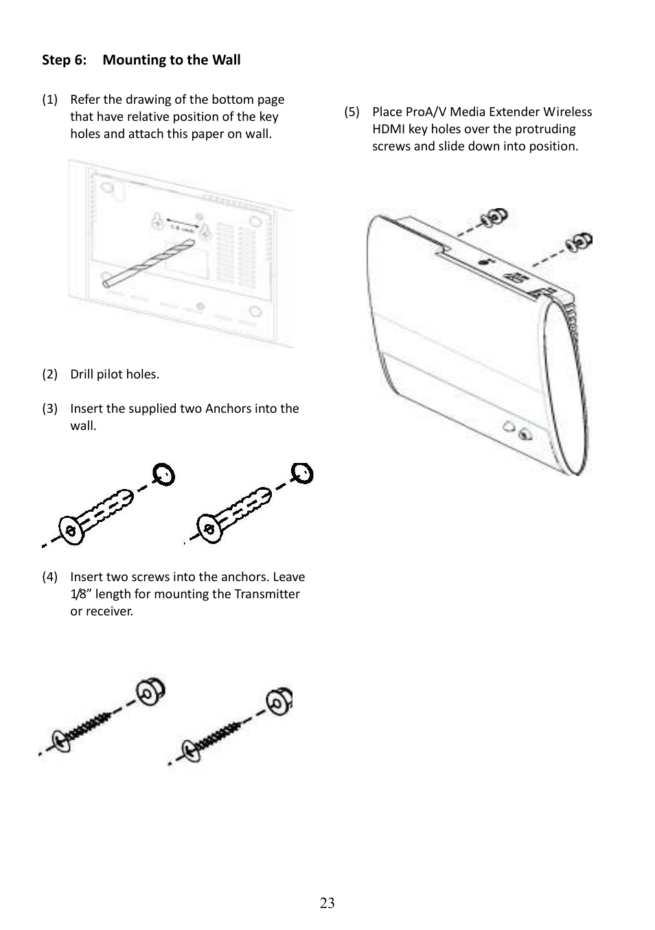 AItech ProA/V Media Extender - Wireless HDMI User Manual | Page 24 / 31
