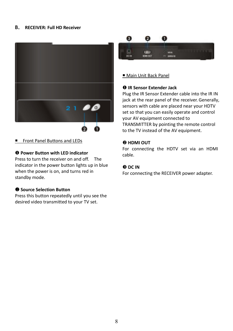 AItech ProA/V Media Extender - Wireless HDMI User Manual | Page 9 / 31