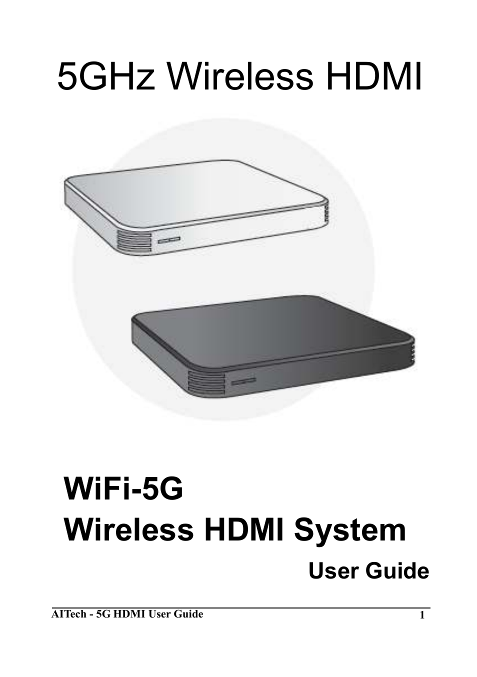 AItech Wireless HDMI Advanced User Manual | 16 pages