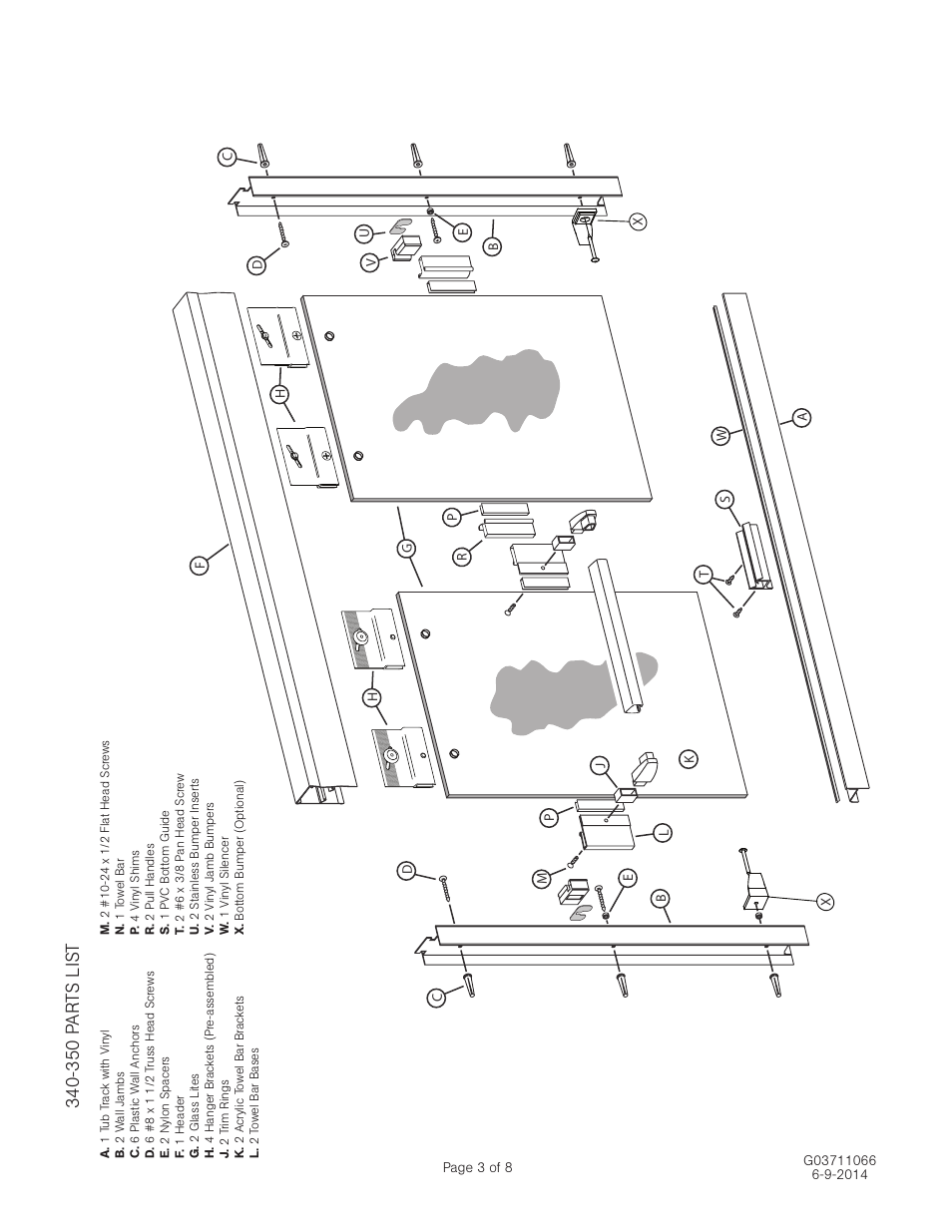 350 p ar ts lis t | Alumax 350 User Manual | Page 4 / 9