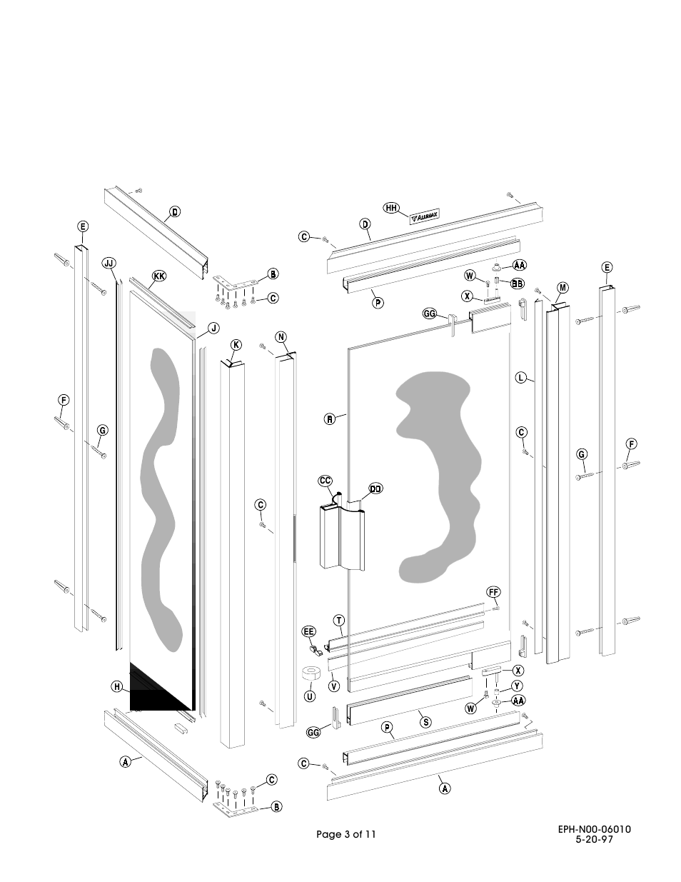 392 stikstall parts list | Alumax 392 User Manual | Page 3 / 11