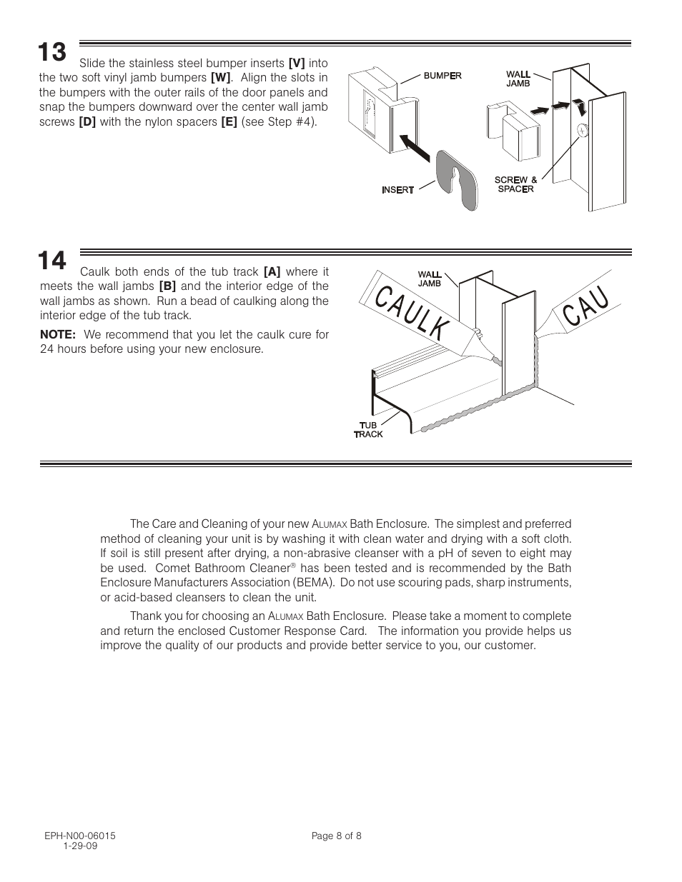 Alumax 650S User Manual | Page 8 / 8