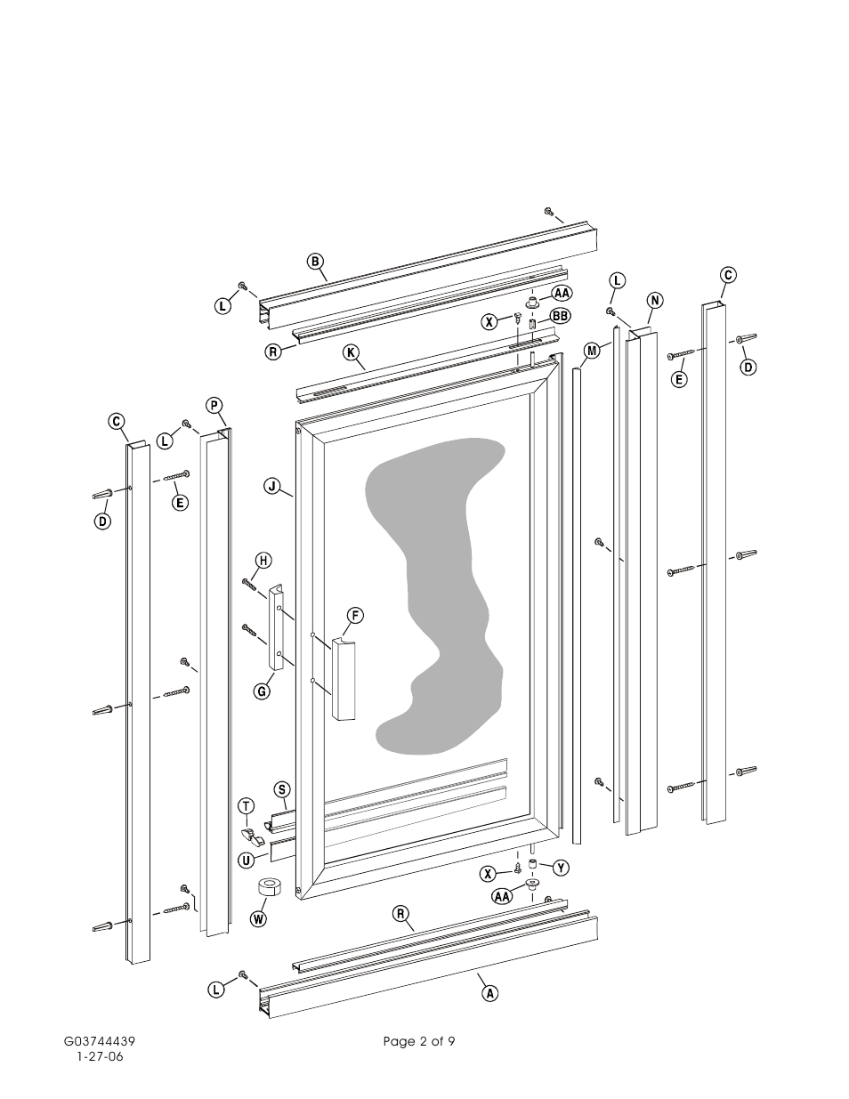 890 parts list | Alumax 890 User Manual | Page 2 / 9