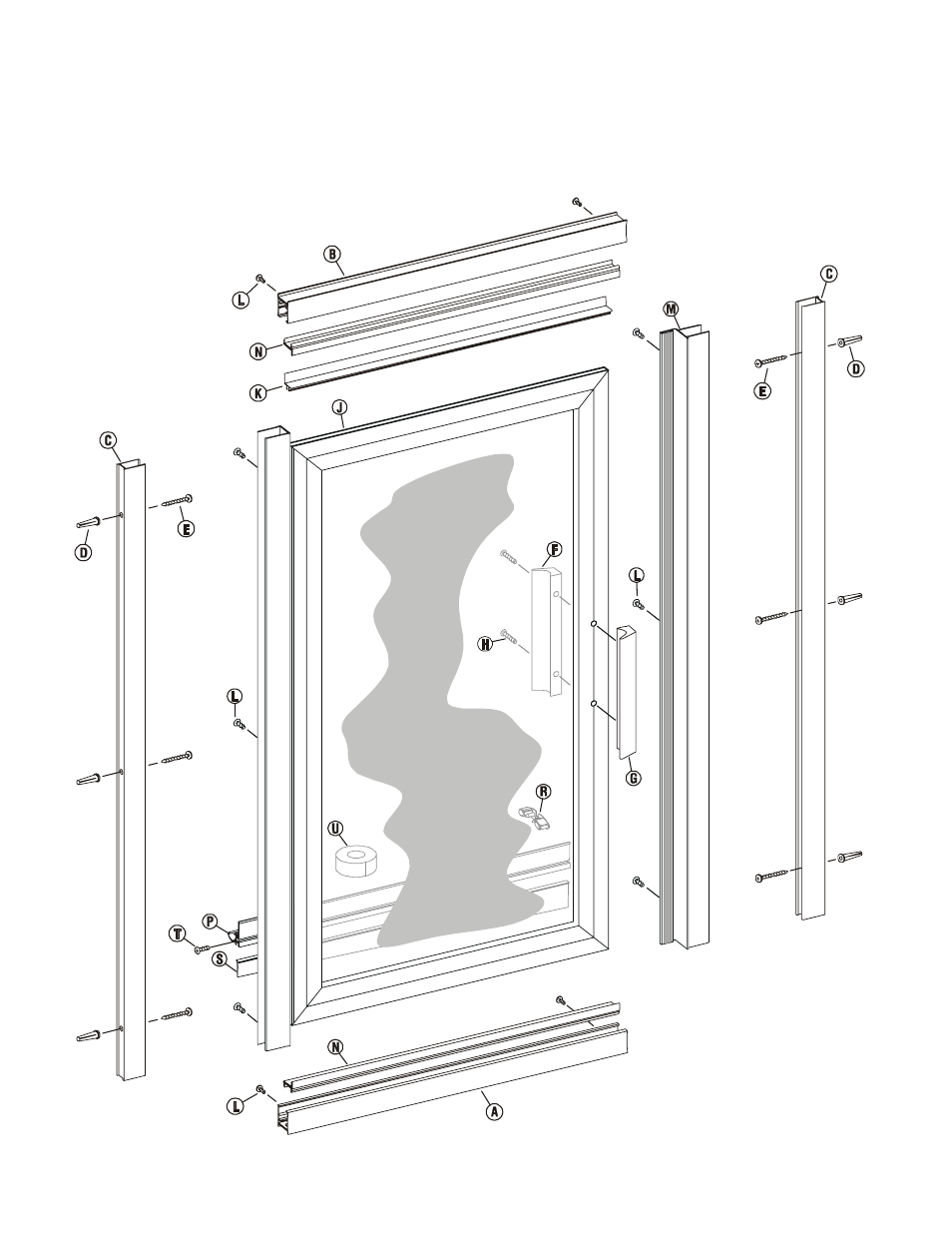 890 continuous hinge parts list | Alumax 890c User Manual | Page 2 / 8