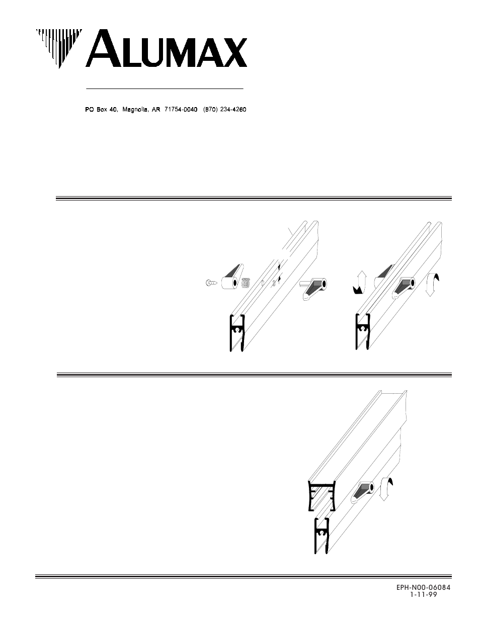 Alumax Transportation Latch User Manual | 1 page