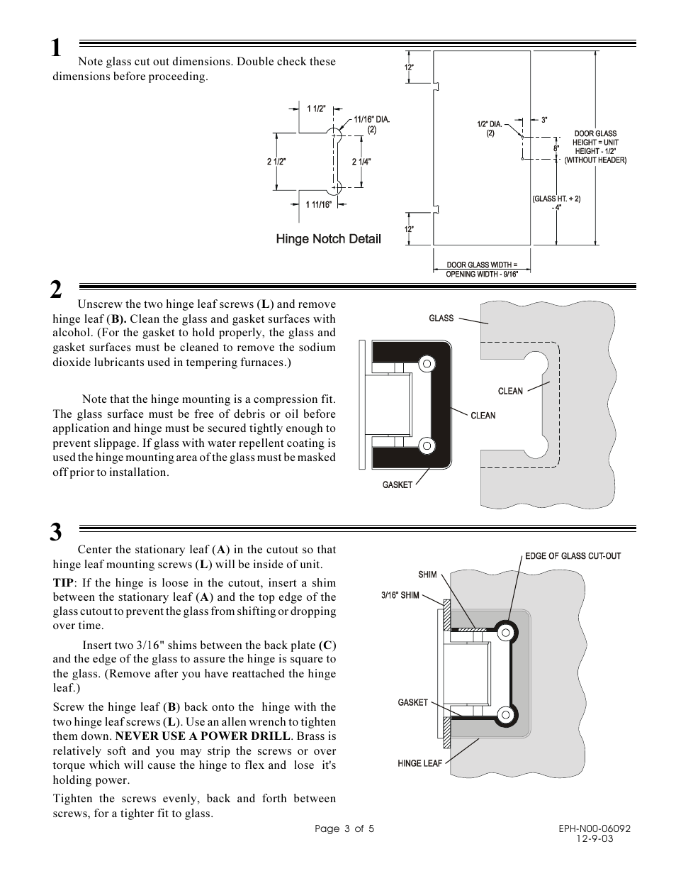 Alumax DesignLine Hinge User Manual | Page 3 / 5