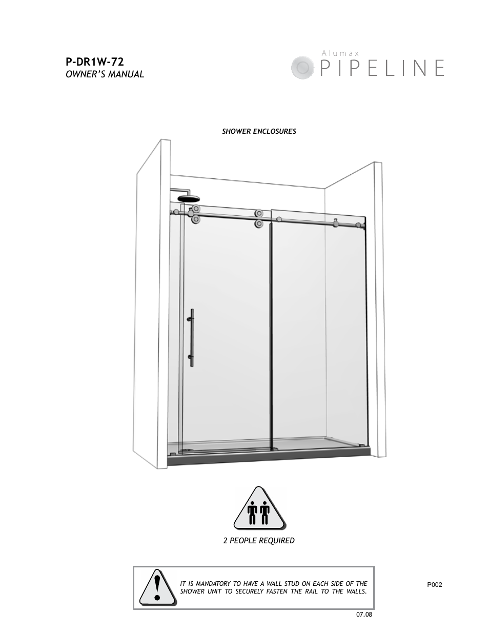 Alumax P-DR1W-72 User Manual | 15 pages