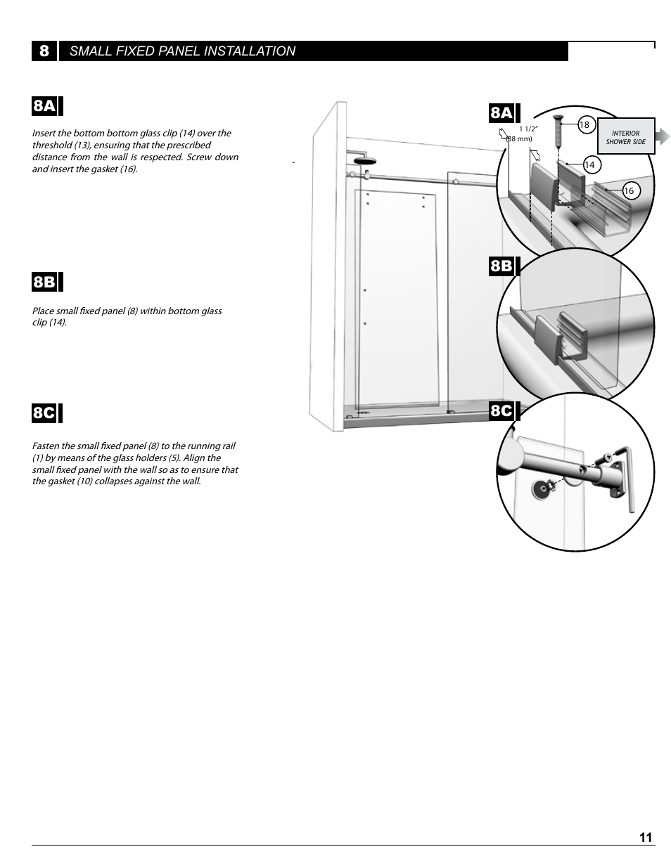 8a 8b 8c | Alumax P-DR1W-72 User Manual | Page 11 / 15