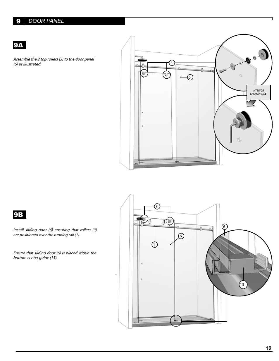 9a 9b | Alumax P-DR1W-72 User Manual | Page 12 / 15