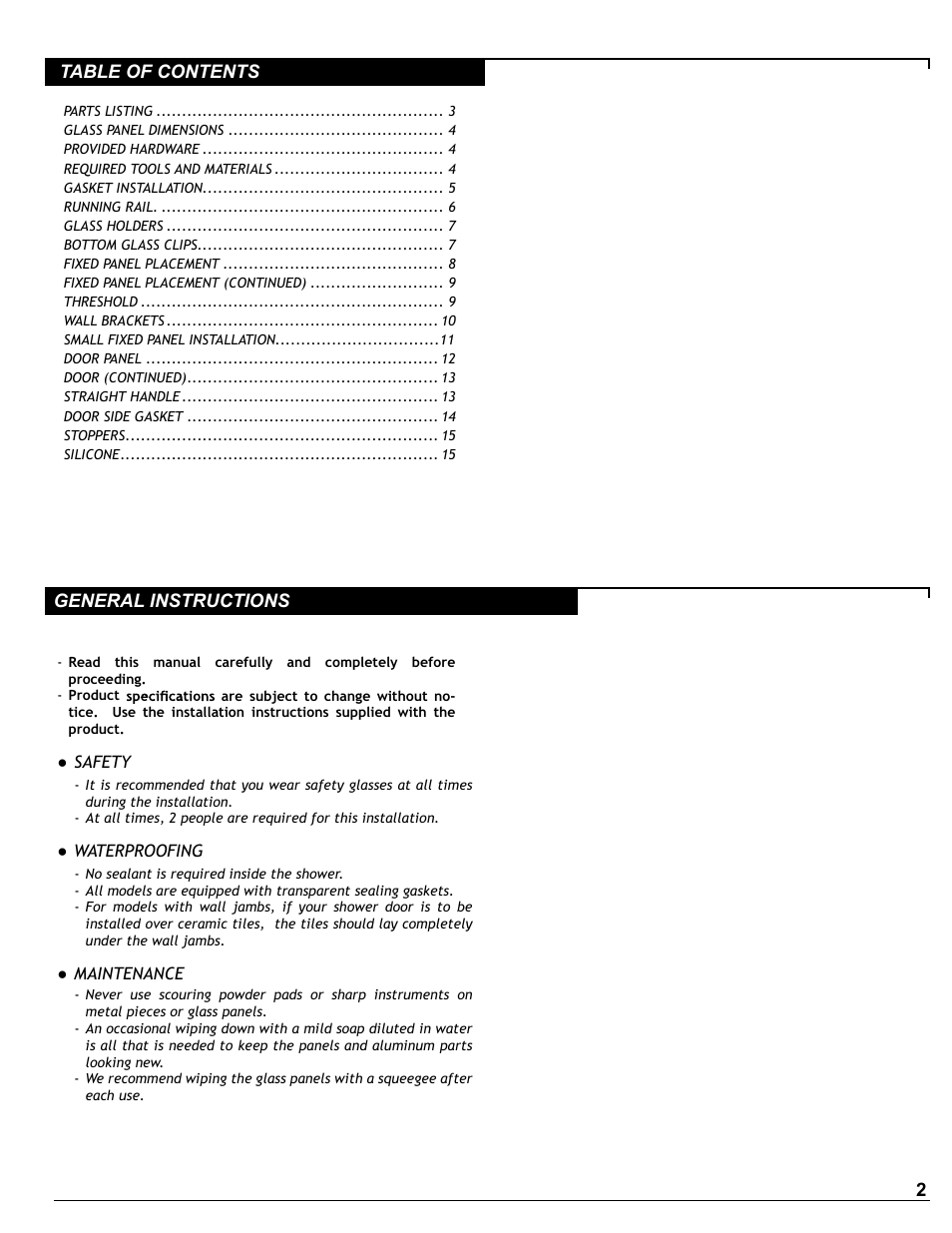 Alumax P-DR1W-72 User Manual | Page 2 / 15