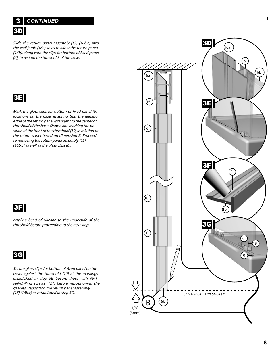 3f 3g, 3g 3f 3d 3e | Alumax P-DR2W-48-60-CRP User Manual | Page 8 / 18