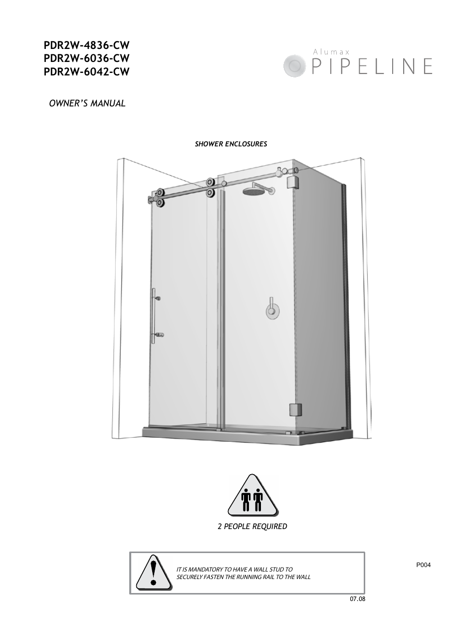Alumax P-DR2W-48-60-CW User Manual | 19 pages