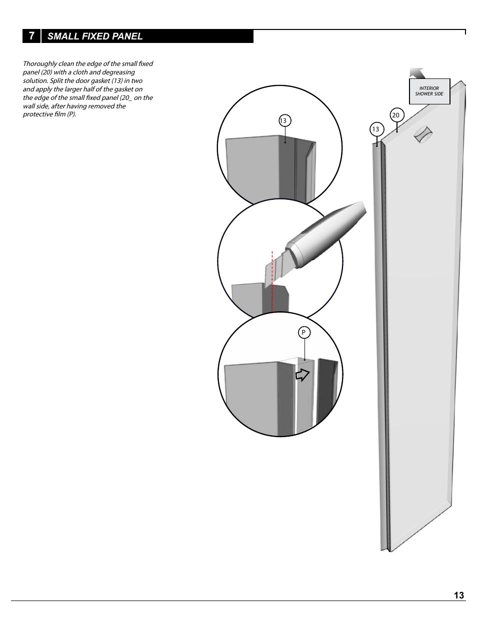 Small fixed panel | Alumax P-DR2W-72-CW User Manual | Page 13 / 19