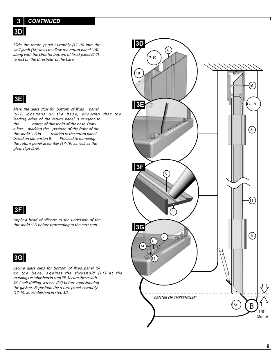 3f 3g, 3e 3f 3g | Alumax P-DR2W-72-CW User Manual | Page 8 / 19
