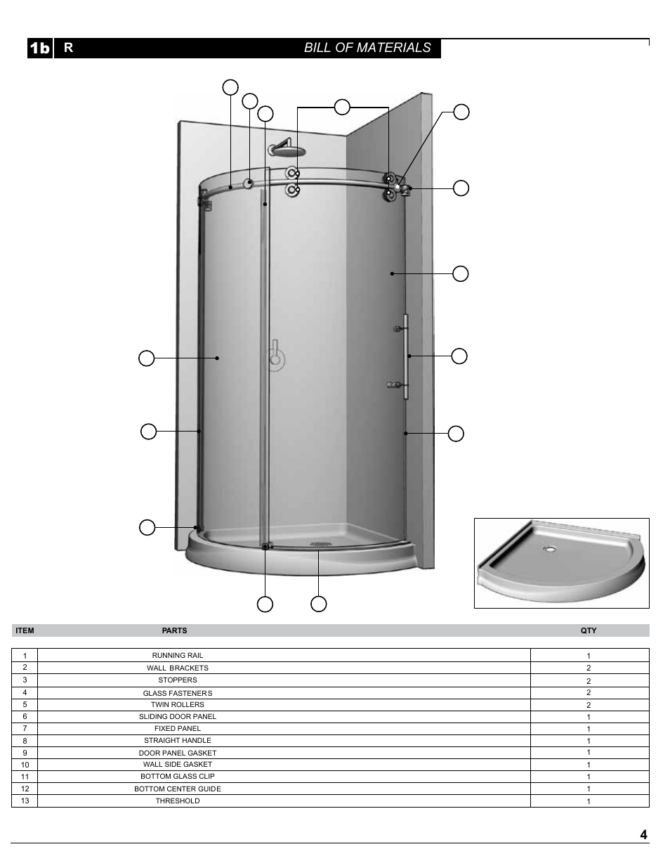 4r bill of materials | Alumax P-DRA1Y User Manual | Page 4 / 16