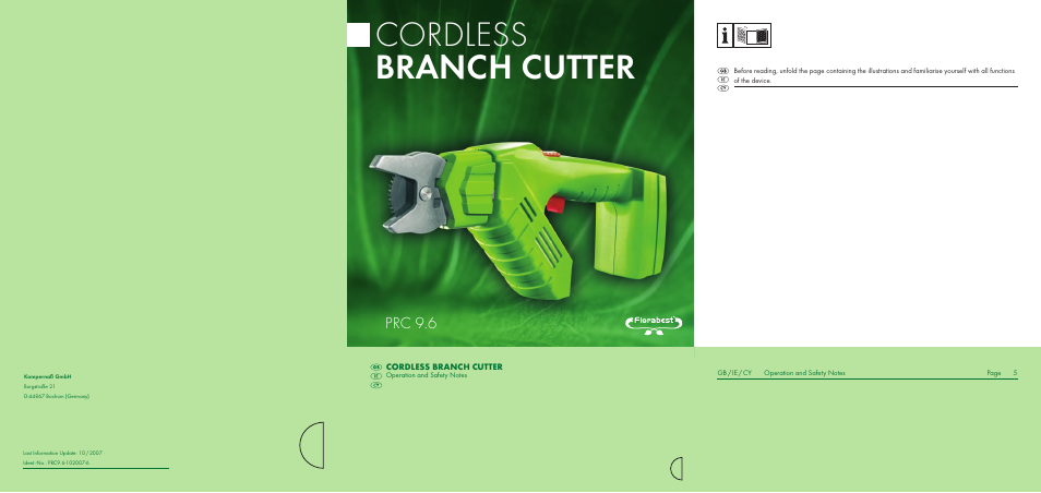 Florabest PRC 9.6 User Manual | 10 pages