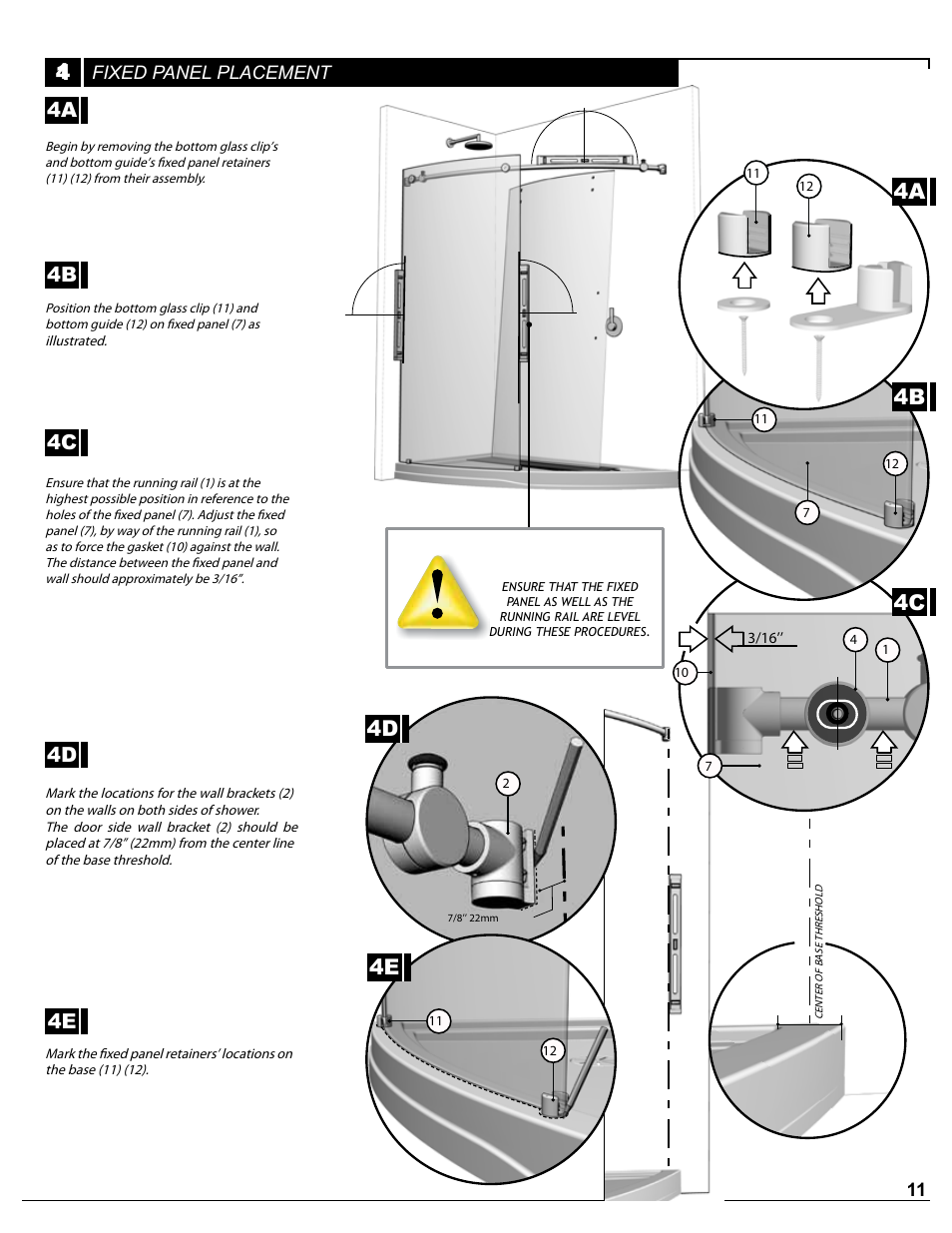 4a 4b 4c, 4d 4e, 4c 4e 4d | Alumax P-DRC1Y User Manual | Page 11 / 26