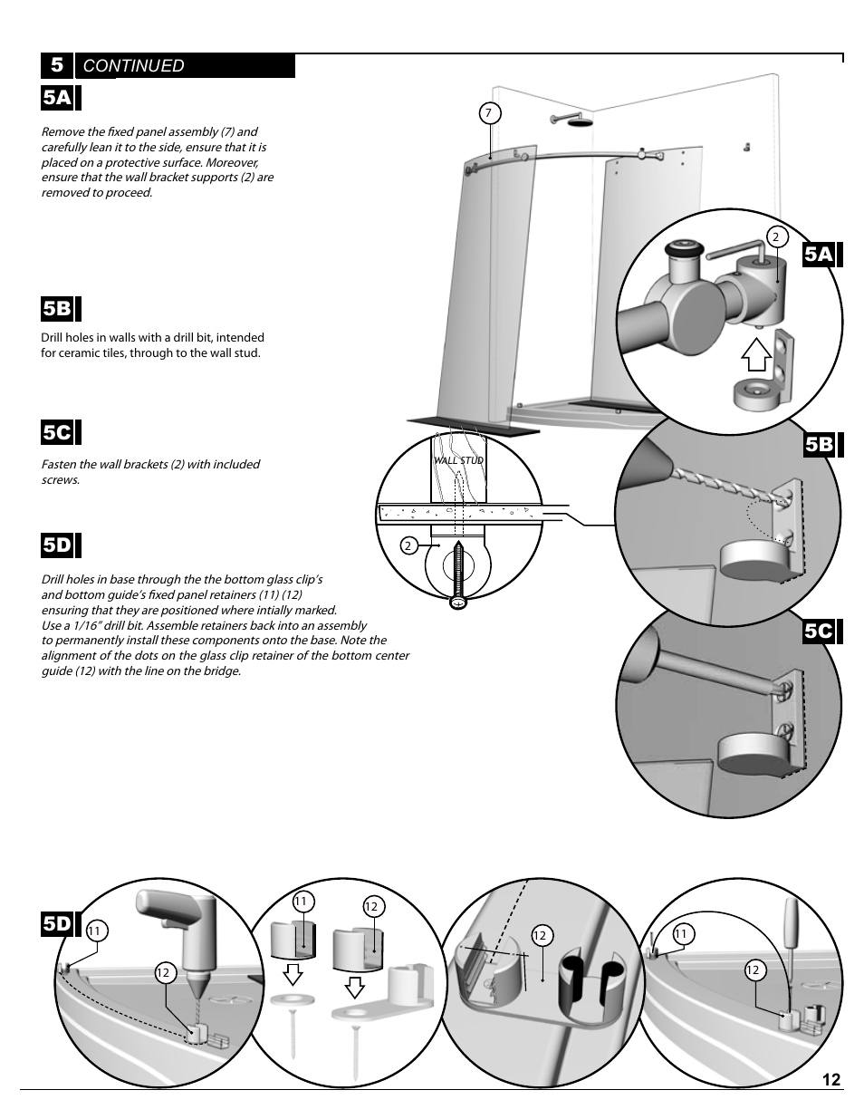 5c 5d, 5a 5b 5c 5d | Alumax P-DRC1Y User Manual | Page 12 / 26