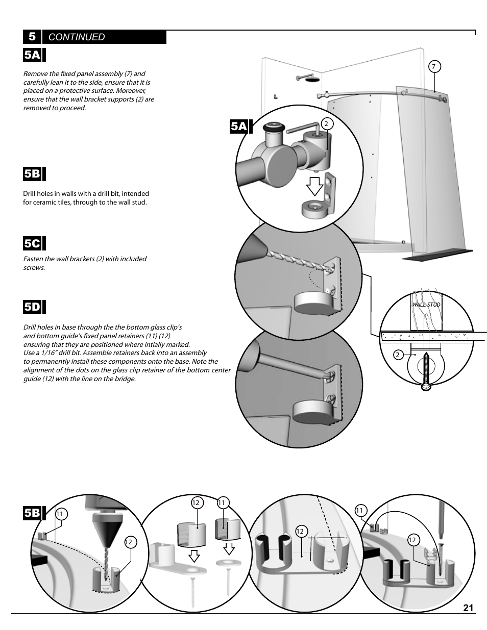 5c 5d, 5a 5b | Alumax P-DRC1Y User Manual | Page 21 / 26