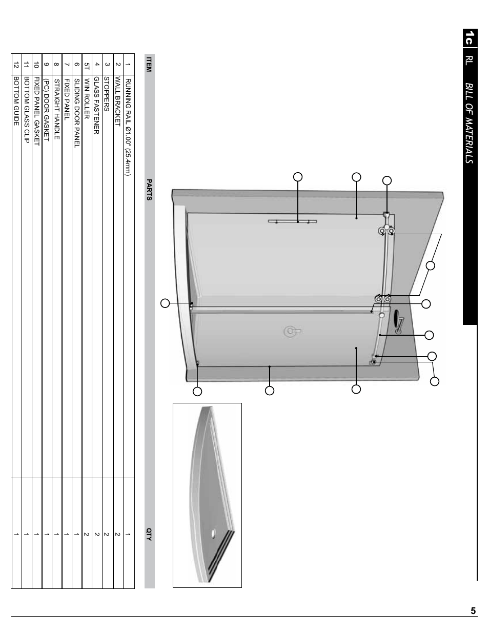 Rl bill o f ma terials | Alumax P-DRC1Y User Manual | Page 5 / 26