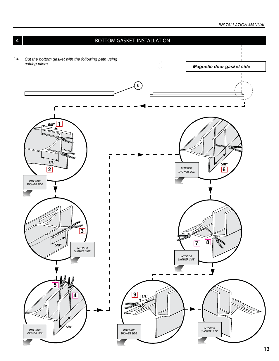 Bottom gasket installation | Alumax M-94Z User Manual | Page 13 / 28