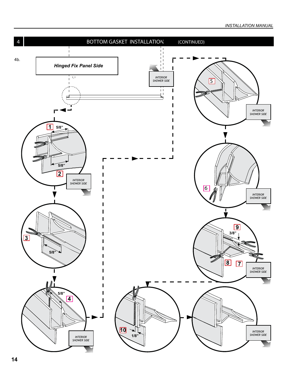 4bottom gasket installation | Alumax M-94Z User Manual | Page 14 / 28