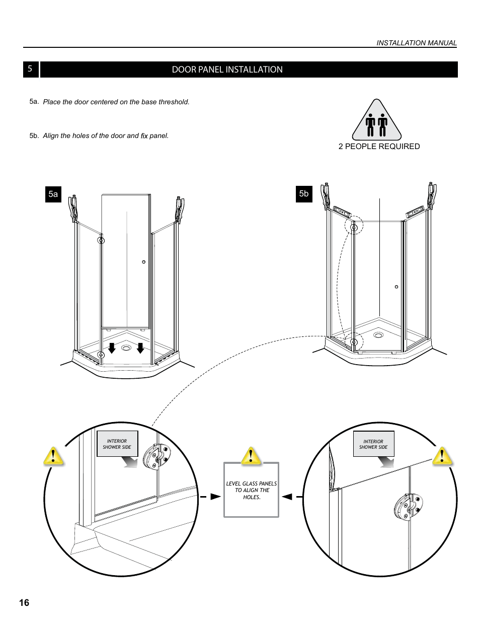 Door panel installation 5 | Alumax M-94Z User Manual | Page 16 / 28