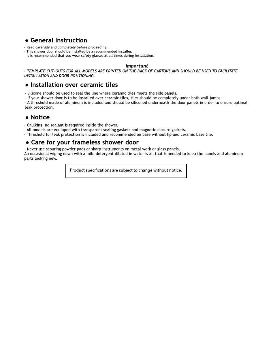 Alumax M-94X User Manual | Page 3 / 14
